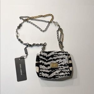 Dolce & Gabbana Zebra Fur Hand Bag